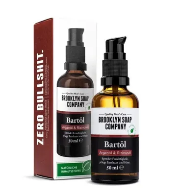 Immagine prodotto di Olio per barba all'olio di argan Brooklyn Soap Company Bartöl, 50 ml