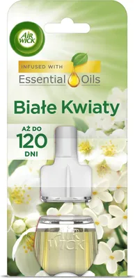Zdjęcie produktu dla Air Wick Elektryczny Odświeżacz Powietrza Białe Kwiaty Wkład zapas 19 ml