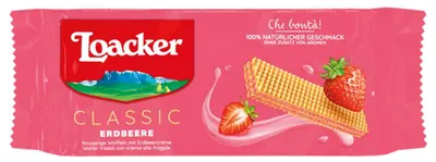 Produktbild von Loacker Classic Erdbeere 135g