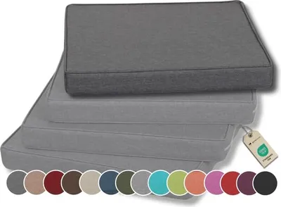 Produktbild von Stuhlkissen - Polsterauflage Auflage für Stühle FK5 (40x40, Anthrazit, 1)
