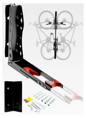 Produktbild von Schwenkbare Fahrrad-Wandhalterung für 16–29 Zoll Räder, Wandhalter aus Stahl mit einer Tragkraft von bis zu 35 kg, platzsparende Fahrradaufhängung, inkl. Montagematerial