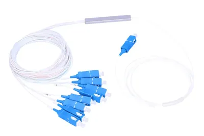 Produktbild von Rozgałęźnik światłowodowy EXTRALINK PLC 1:8 0,9 mm ze złączami SC/UPC