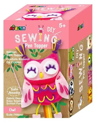 Produktbild von Avenir Eule Bleistift Plüsch Bastelset (5191699)    One Size