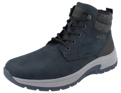 Produktbild von RIEKER Herren Schnürstiefel blau Rauleder - Größe: 44