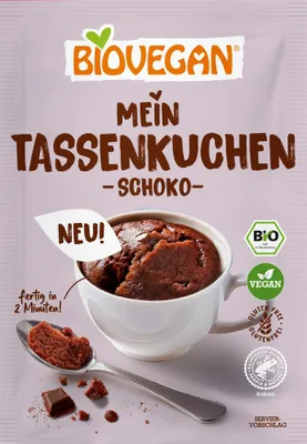 Produktbild von Biovegan Tassenkuchen Schoko 55g