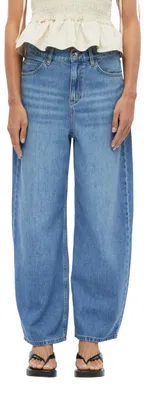 Produktbild von COMMA Damen Jeans – Barrel Leg, Mid Rise, Waschung