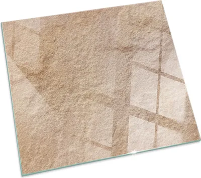 Imagen del producto de Estructura de piedra natural – Placa de vidrio para – estufa de leña – Placa de vidrio para chimenea – Vidrio protector – Placa de protección contra chispas – Placa de vidrio resistente al fuego – Placa de protección térmica – Protección de suelo de vidrio – 60x60 cm