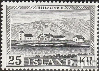 Produktbild von Briefmarken Island 1957 Mi 319 (kompl.Ausg.) postfrisch Freimarke: Bessastadir