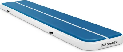 Produktbild von Gymrex Nafukovací gymnastická podložka - 500 x 100 x 20 cm - 250 kg - modrá/bílá