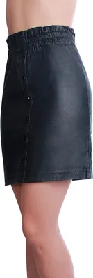 Produktbild von topschuhe24 2309 Damen Kurzer Rock High Waist, Farbe:Schwarz, Größe:38 EU