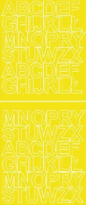 Produktbild von Selbstklebende Buchstabenaufkleber, 3,5 cm, gelb glänzend
