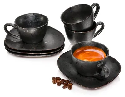 Produktbild von SÄNGER Espressotassen Set Tombey 8 teilig für 4 Personen