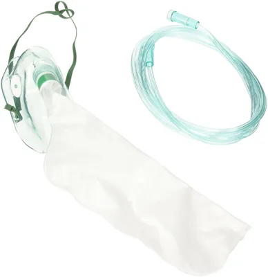 Maske für Erwachsene, hoher Durchfluss mit Schlauch, 1 Stück