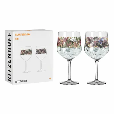 Image de Ritzenhoff Gingglas Set Schattenfauna Calice à gin Set de 2 pièces 001