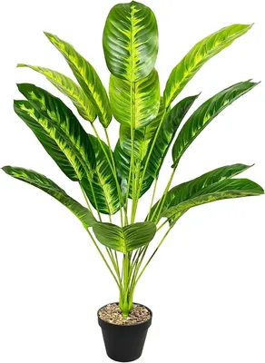 Image de Plante artificielle, palmier en pot, aspect réaliste, 80 cm, idéale pour le salon