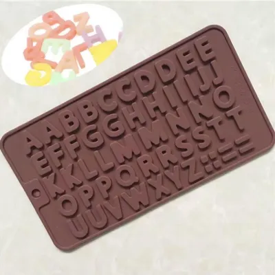 Produktbild von Buchstabenpralinen - Buchstabenform - Schokoladenform - 2 Stück - Alphabet-Buchstabenform - Silikonform - Kleinbuchstaben - CHPN