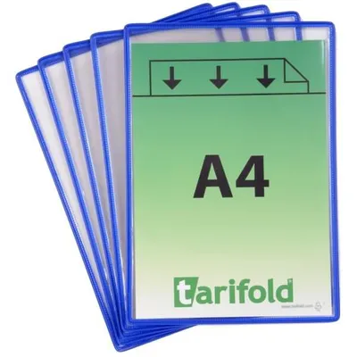 Produktbild von Tarifold Sichttafel - DIN A4 - blau - 5 Stück