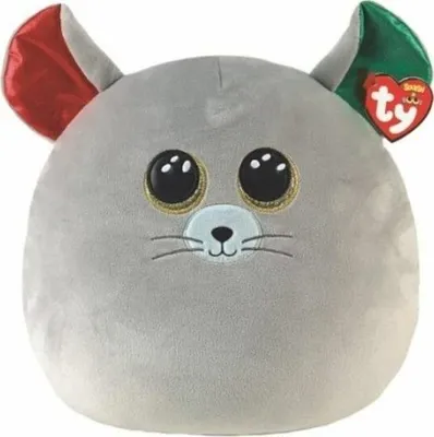 Produktbild von Ty Squish-A-Boo|Ty Ty Chipper Maus - Weihnachten 2021 - Squishy Beanie 20cm