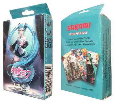 Productafbeelding van Hatsune Miku speelkaarten, Miku-stijlen