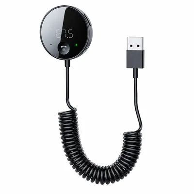 Produktbild von Bluetooth-FM-Transmitter fürs Auto mit LED-Display,3,5-mm-Audioausgang,microSD-Musikwiedergabe,Freisprecheinrichtung, USB-Ladefunktion,Auto-MP3-Player
