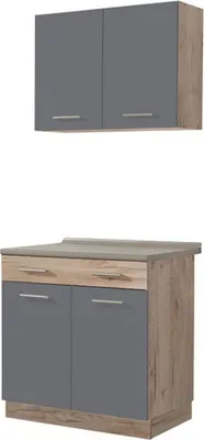 Immagine prodotto di Garessio - Cucina, Nero Antracite, un Cassetto, Elettrodomestici non inclusi
