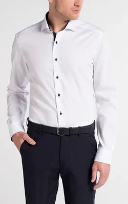 Produktbild von Eterna Hemd Oxford Slim Fit 1/1 Arm ÄL: 67cm 8100-00-00-F132 Gr. 40 weiß