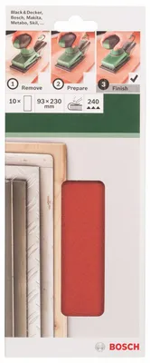 Immagine prodotto di Bosch Foglio abrasivo fai da te 93x230mmK240LegnoUngel