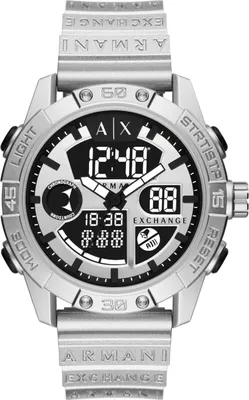 Produktbild von Armani Exchange AX2965 D-BOLT Uhr Herrenuhr Datum Alarm silber