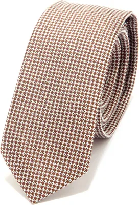 Immagine prodotto di 3652AI cravatta uomo BASTIANELLO man 6 cm silk tie brown/beige