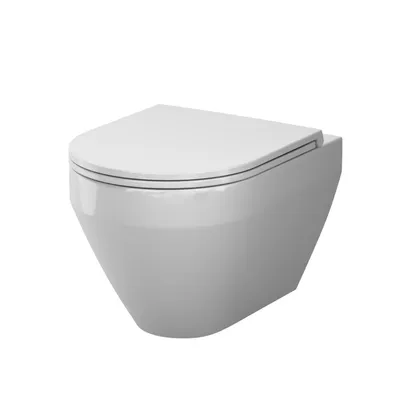 Produktbild von AM.PM Design Hänge-WC spülrandlos Aquaspin Toilette inkl. WC Sitz mit Softclose Absenkautomatik