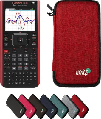 Produktbild von TI-Nspire CX II-T CAS inkl. WYNGS Schutztasche Rot - Grafikrechner - Basic Set