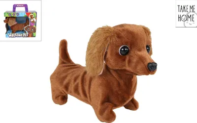 Zdjęcie produktu dla Take Me Home Interaktywny piesek rasy jamnik – 19 cm