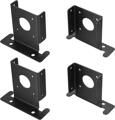 Verstellbare Halter für Deckpfosten, 4-teiliges Set, Holzpfahlanker für Geländer und Pergola, geeignet für 100 x 100 mm