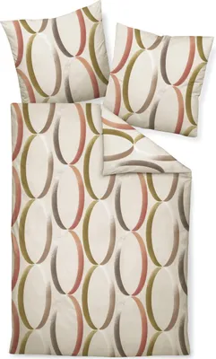 Produktbild von Janine Design Feinbiber-Bettwäsche-Garnitur DAVOS 65156 Farbe taupe siena Größe 155x220+80x80