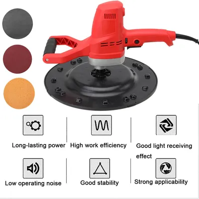 Imagen del producto de Pulidora manual - 850 W de potencia - 220 V de voltaje - Disco de pulido de 380 mm de diámetro