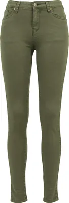 Zdjęcie produktu dla Spodnie damskie Urban Classics, model Skinny Pants, kolor zielony (oliwkowy 176), rozmiar W27/L31