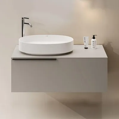 Produktbild von Kludi ICOS Waschtischkonsole 100,3 cm mit Aufsatzwaschtisch