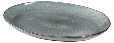 Immagine prodotto di Broste Copenhagen, piatto ovale "Nordic Sea", colore blu tenue