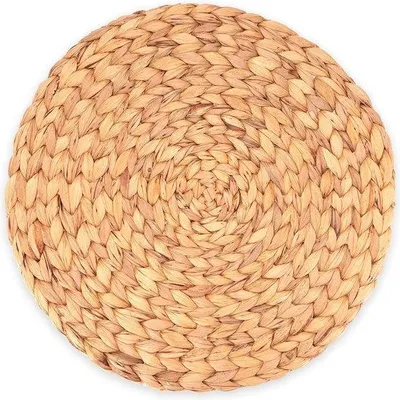 Produktbild von Famanu Platzset aus Seegras und Wasserhyazinthe - Set von 4, waschbar, 35 cm, rund, natur