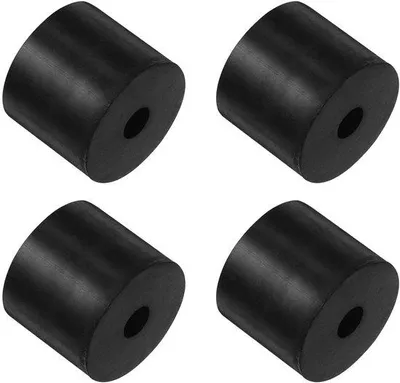 Produktbild von Gummi Vibrationsdämpfer 10x40x40mm Neopren Schwarz