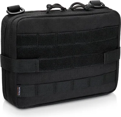 Zdjęcie produktu dla 040 Parts Tactical Molle Pouch, uniwersalna do outdooru i podróży, kompatybilna z Molle Board - czarna