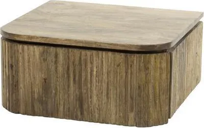 Produktbild von Hoyz - Nachttisch Wave - Hängend 1 Schublade - Mangoholz - Sandfarbe