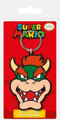 Produktbild von Super Mario Gummi-Schlüsselanhänger Bowser 6 cm