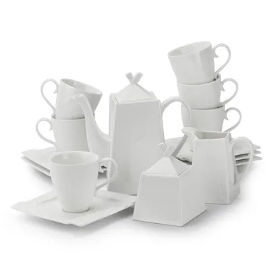 Produktbild von AMBITION KAFFEESERVICE 17 tlg 6 Personen Porzellan Kaffeegeschirr Kaffeegedeck