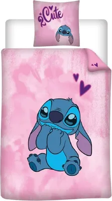Produktbild von Lilo & Stitch Bettwäsche-Set Poly-Baumwolle Decken- & Kissenbezug 140x200 + 65x65 cm