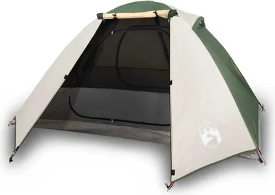 Produktbild von Kuppel-Campingzelt 2 Personen Grün Wasserdicht