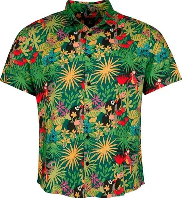 Produktbild von Der kleine Maulwurf Kurzarmhemd Uni Allover - Hawaii multicolor S