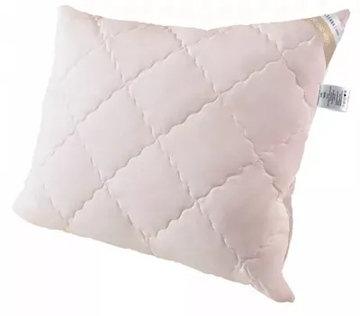 Zdjęcie produktu dla Poduszka do spania 70x80 MERINO WOOL Senna Home regulowana, z zamkiem, z wełną merynosów, różowa
