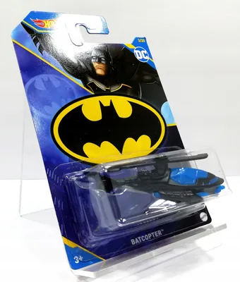 Obrázok produktu pre Hot Wheels HLK57, Vrtuľník, the Batman, 3 rok / roky, Kov, Plast, Čierna, Modrá