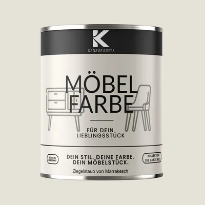 Produktbild von Kenzopaints 750ml Möbelfarbe Möbellack - Ziegelstaub von Marrakesch